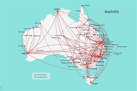 Australian domestic flight network .